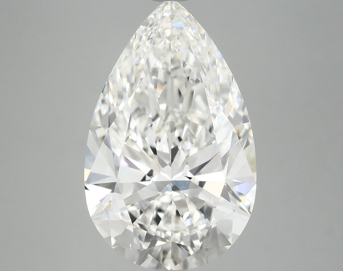 6.4ct Pear, F VS1 — IGI