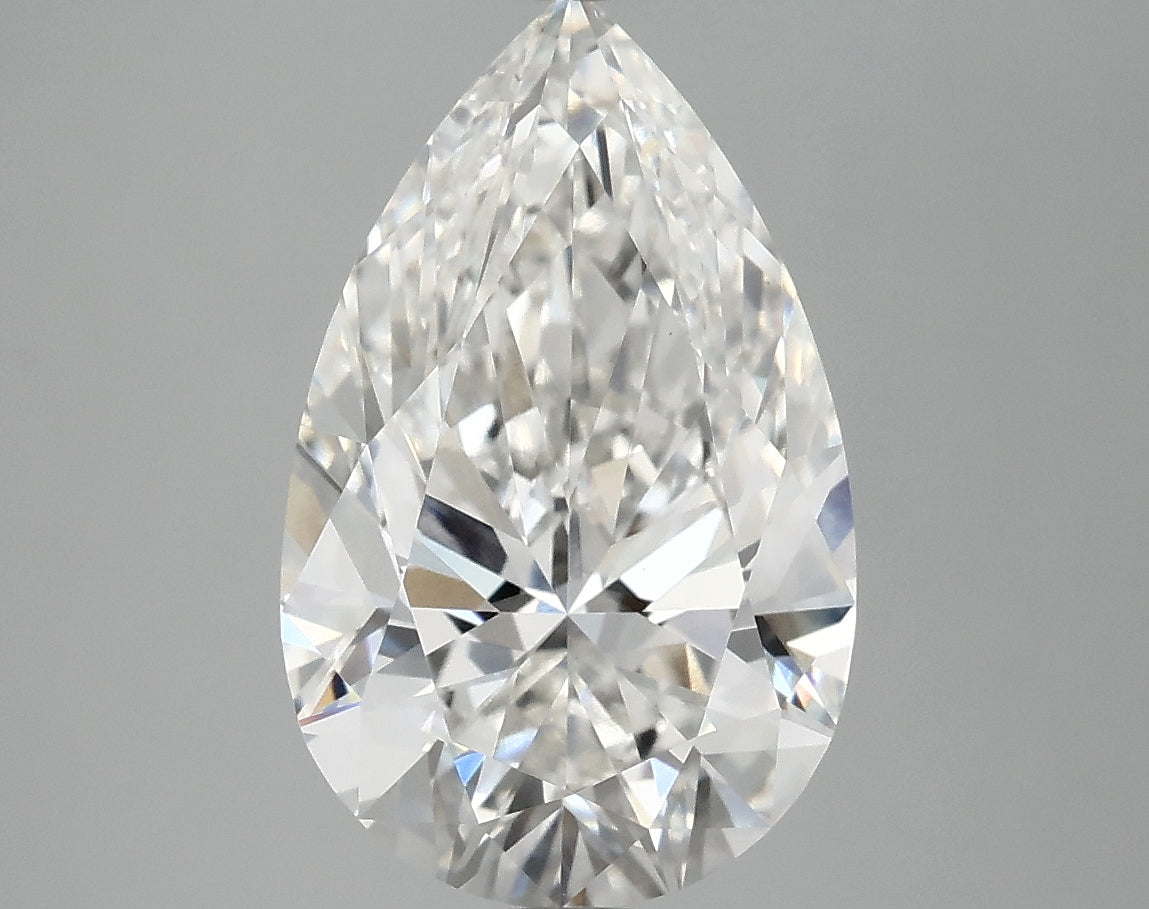 3.76ct Pear, F VS1 — IGI