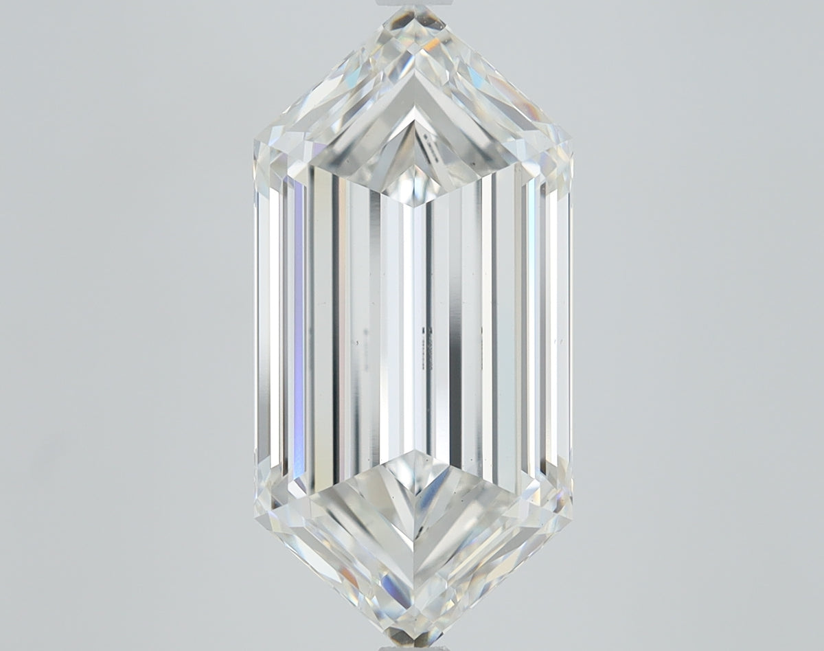 5.7ct Hexagonal Step Lab-Grown Diamond — F VS1, IGI Certified