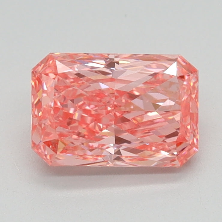 1.10ct Radiant Fancy Vivid Pink Lab-Grown Diamond — VS1 | IGI