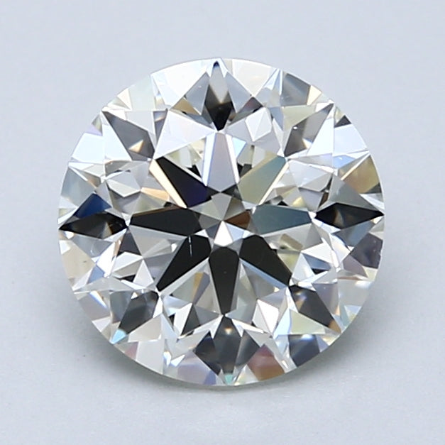 2.0ct Round, J VS2 — GIA
