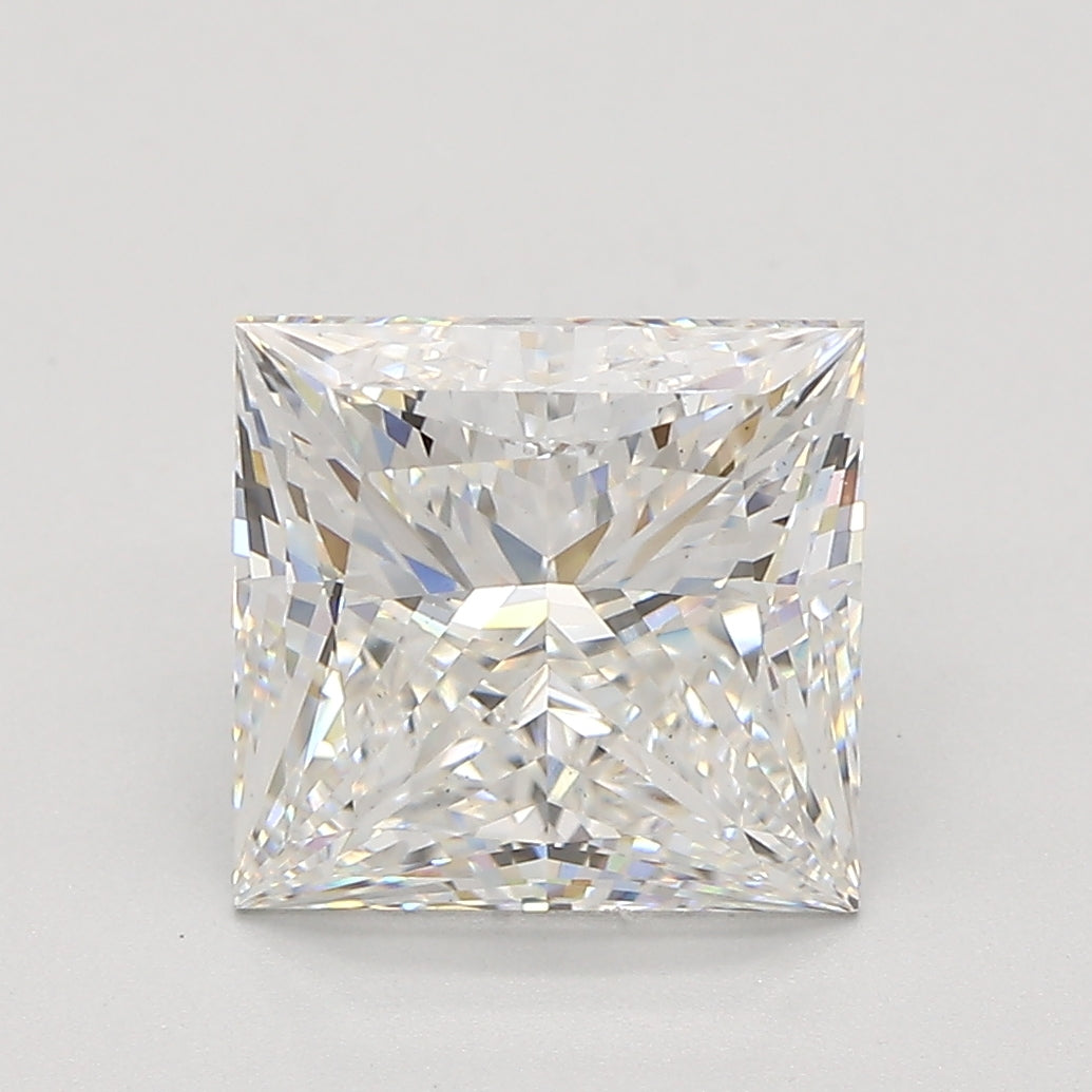 3.45ct Princess Lab-Grown Diamond — F VS2, IGI Certified