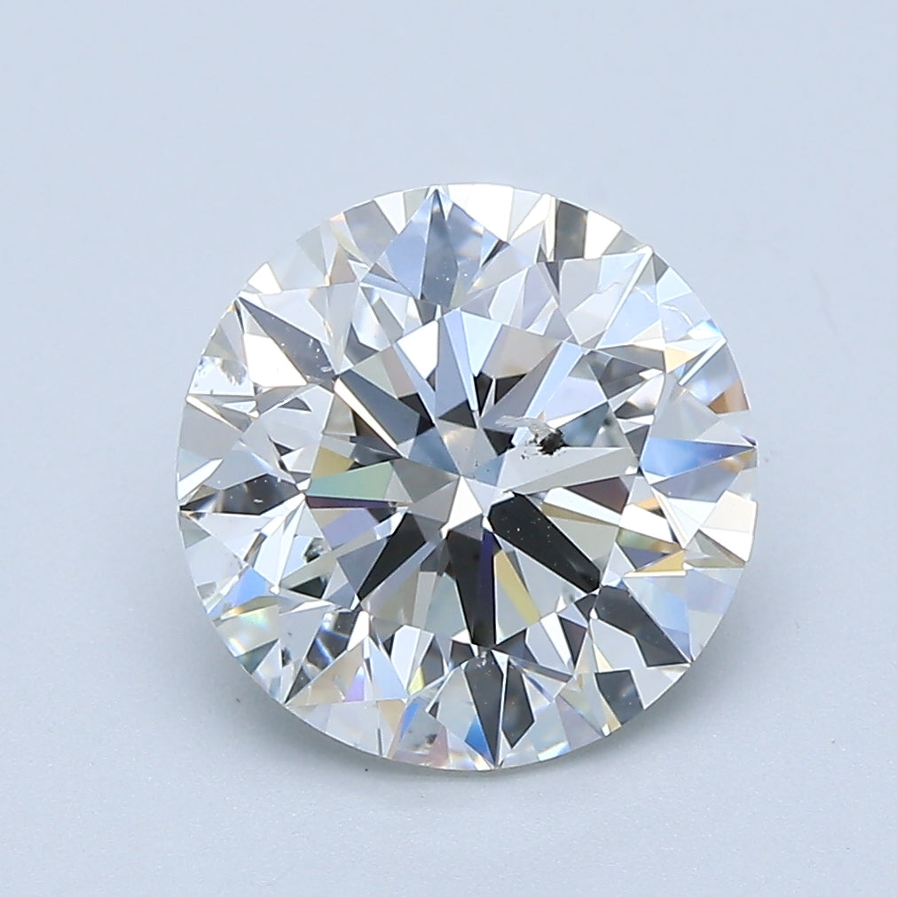 3.01ct Round, G SI2 — GIA