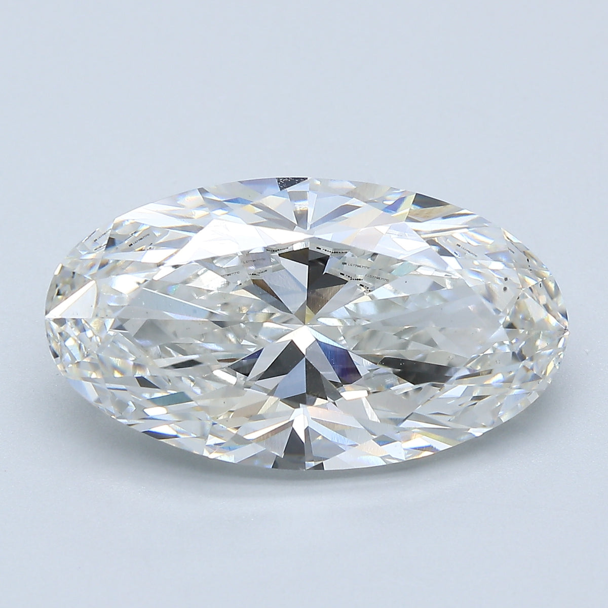 7.01ct Moval, F VS2 — IGI