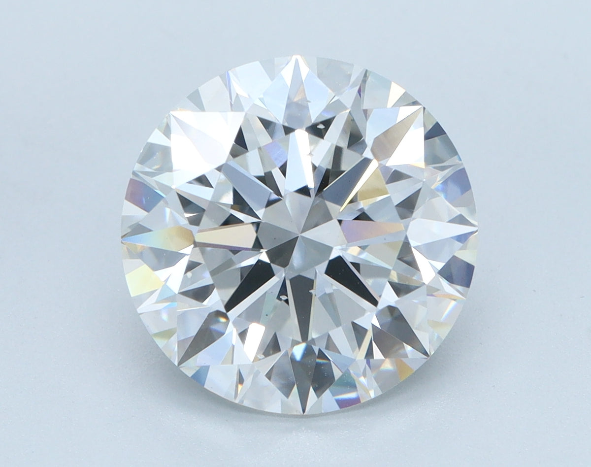 4.09ct Round, D VS2 — IGI