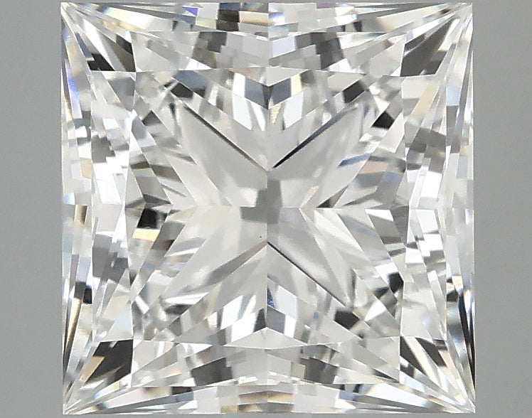 3.77ct Princess, F VVS2 — IGI