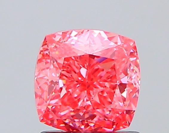 1.52ct Cushion Fancy Vivid Pink Lab-Grown Diamond — VVS2 | IGI