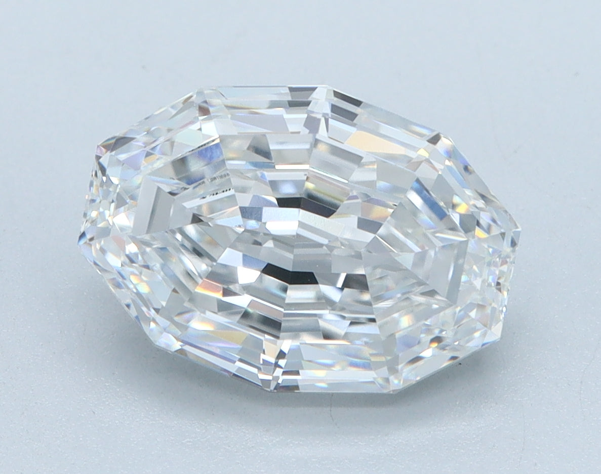 3.03ct Oval Step Cut, D VVS2 — IGI