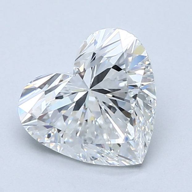 1.7ct Heart Natural Diamond — F VS1, GIA Certified