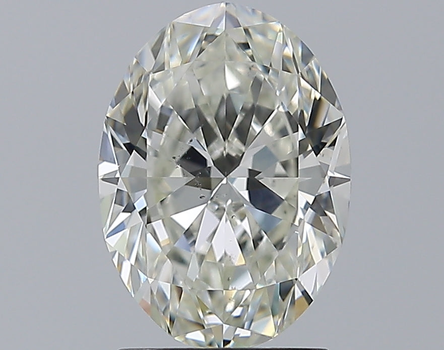 2.01ct Oval Natural Diamond — J SI1, GIA Certified