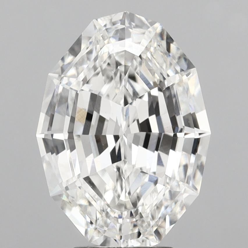 4.71ct Oval Step Cut, F VS1 — IGI