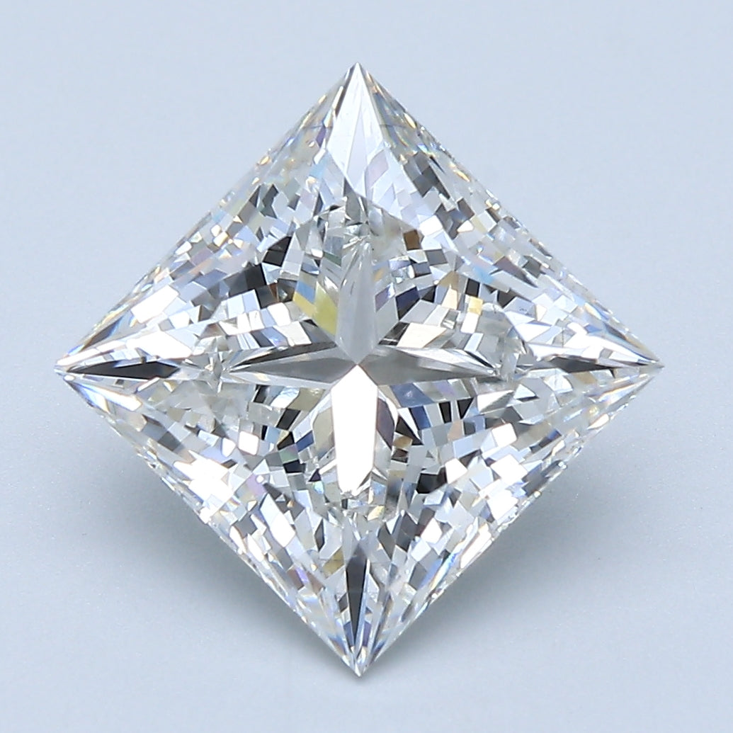 3.87ct Princess, F VS2 — IGI