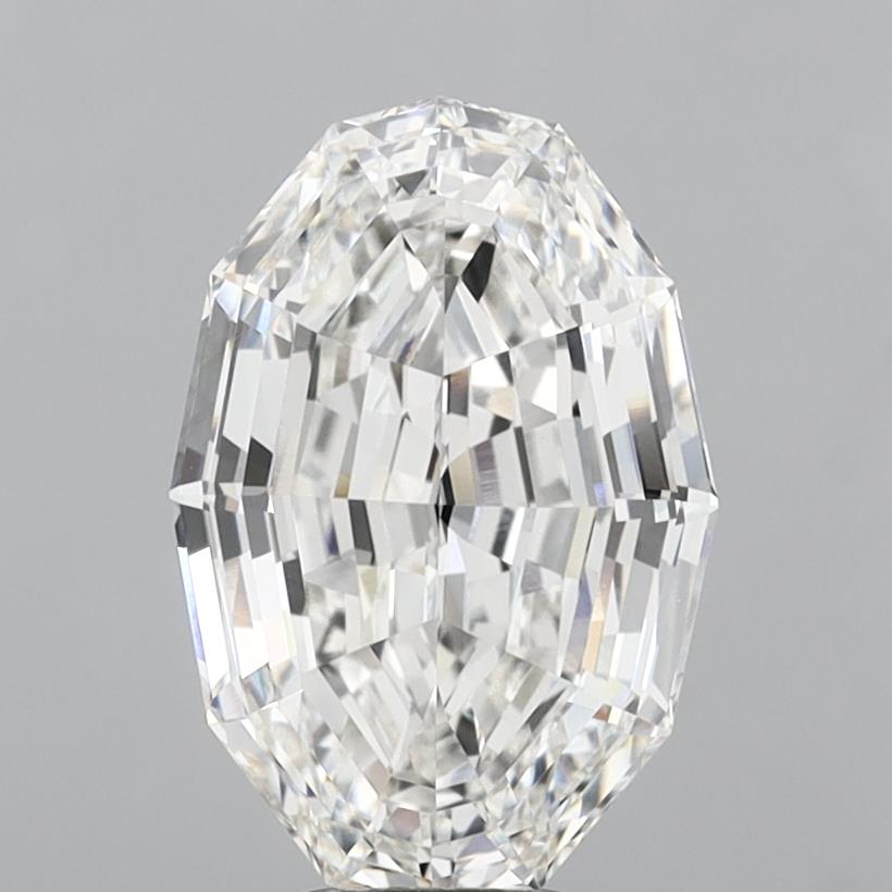 7.33ct Step Oval, F VVS2 — IGI