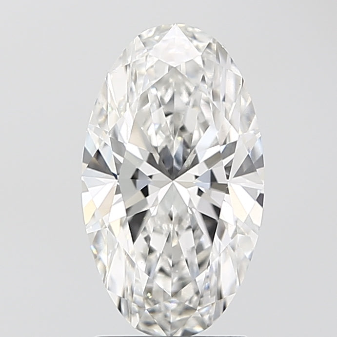 2.07ct Moval, F VS1 — IGI