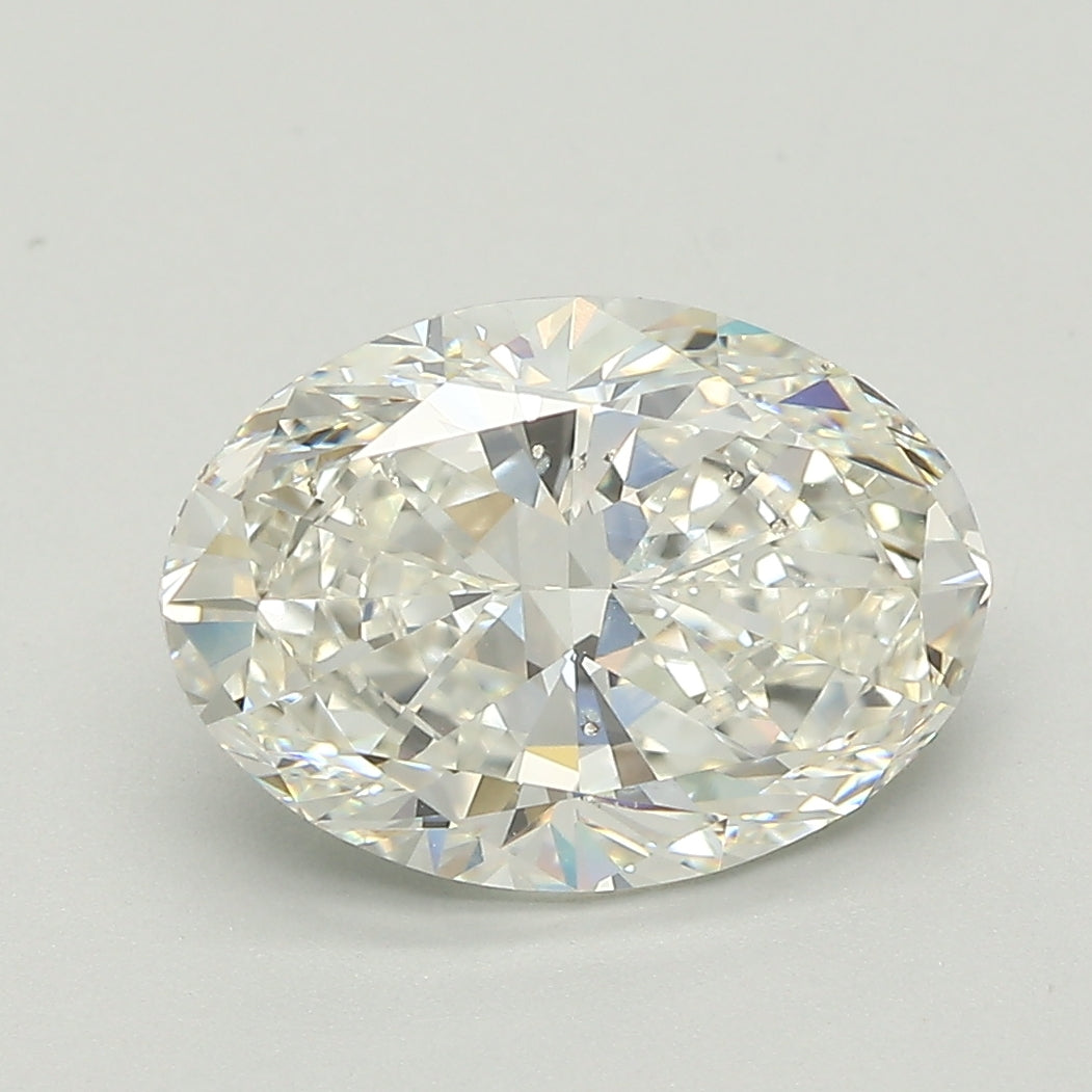 3.0ct Oval Natural Diamond — J SI2, GIA Certified