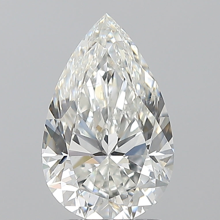 1.7ct Pear Natural Diamond — H SI1, GIA Certified