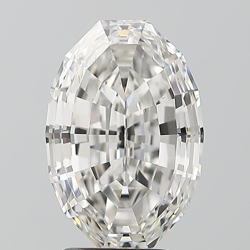4.03ct Oval Step Cut, F VS1 — IGI