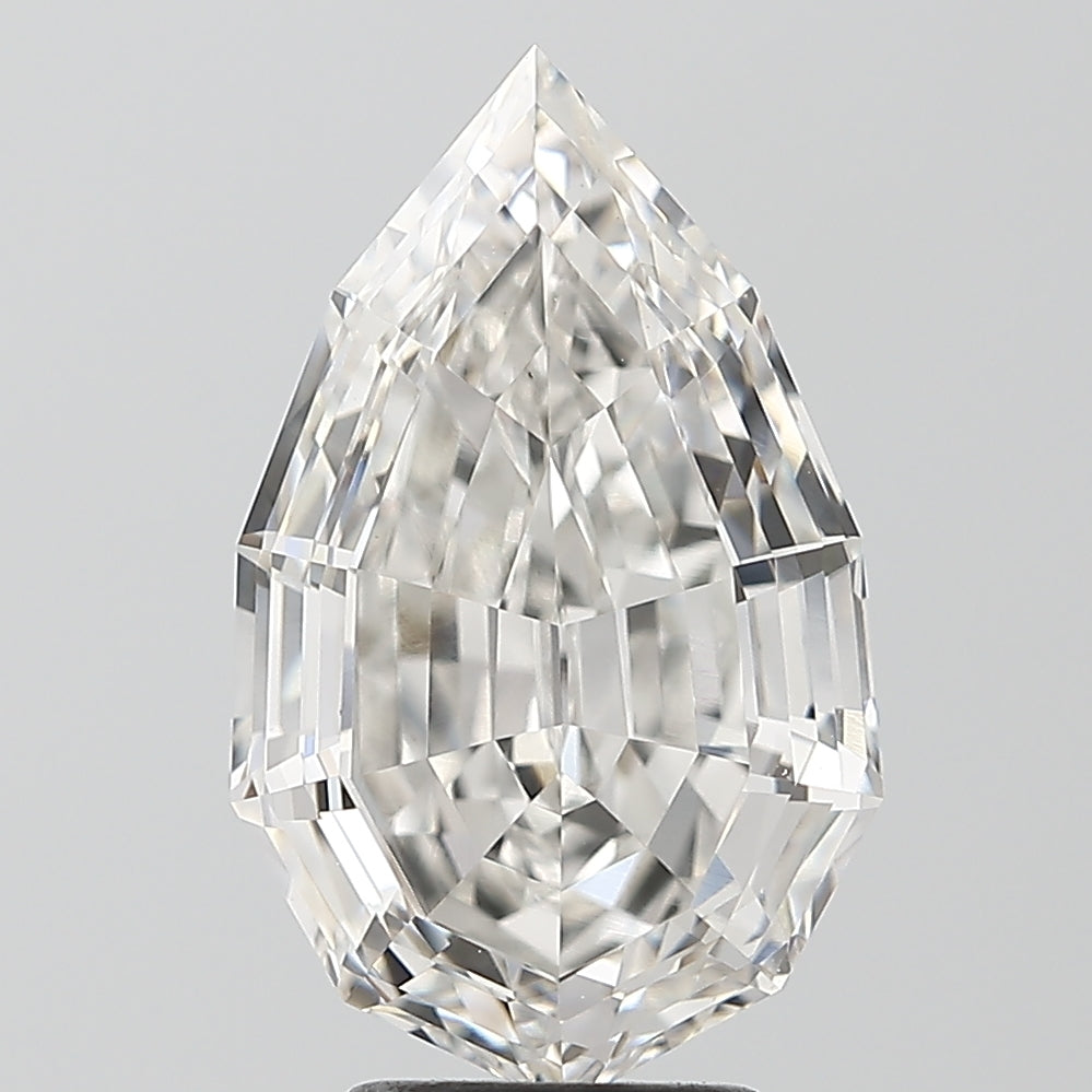 5.04ct Pear Step, F VS1 — IGI