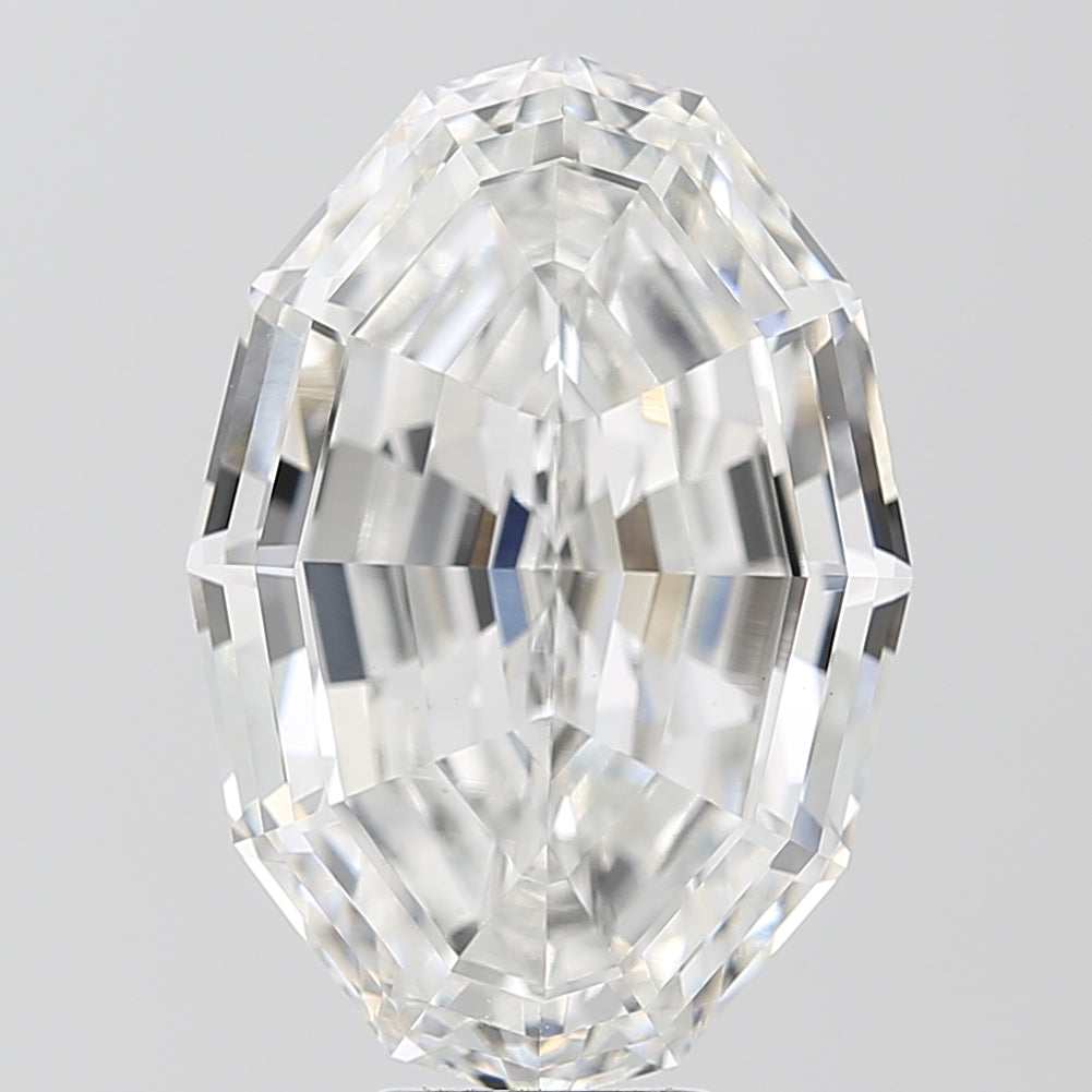 10.09ct Oval Step Cut, E VS1 — IGI