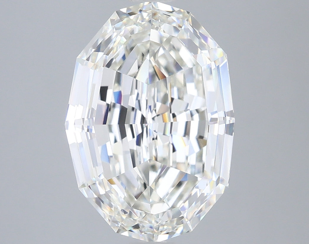 4.51ct Oval Step Cut, G VVS2 — IGI