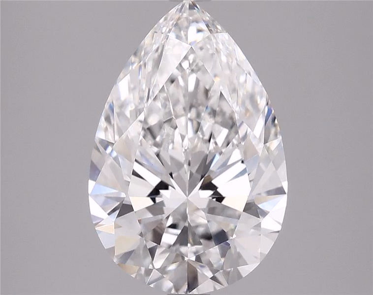 6.51ct Pear, F VS1 — IGI