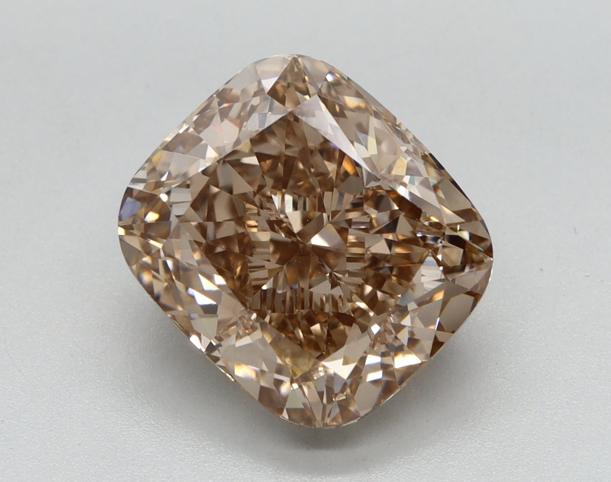 5.10ct Cushion Fancy Intense Brown Lab-Grown Diamond — VVS2 | IGI