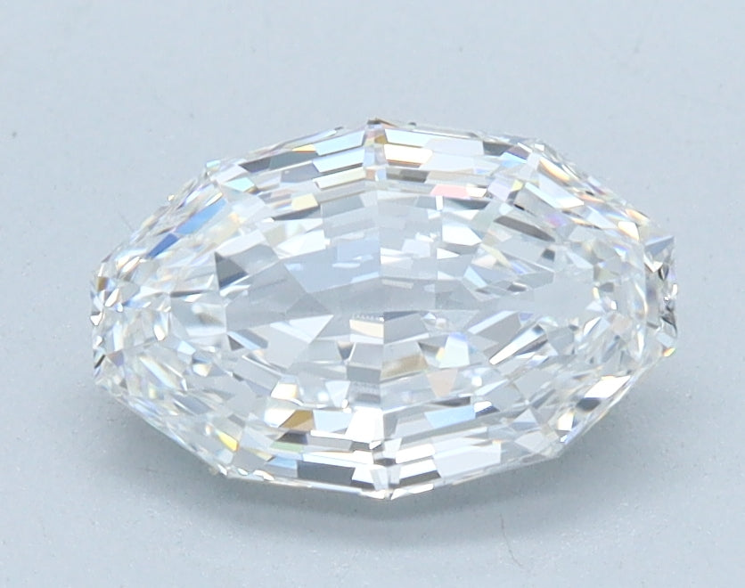 1.09ct Oval Step Cut, D VVS2 — IGI