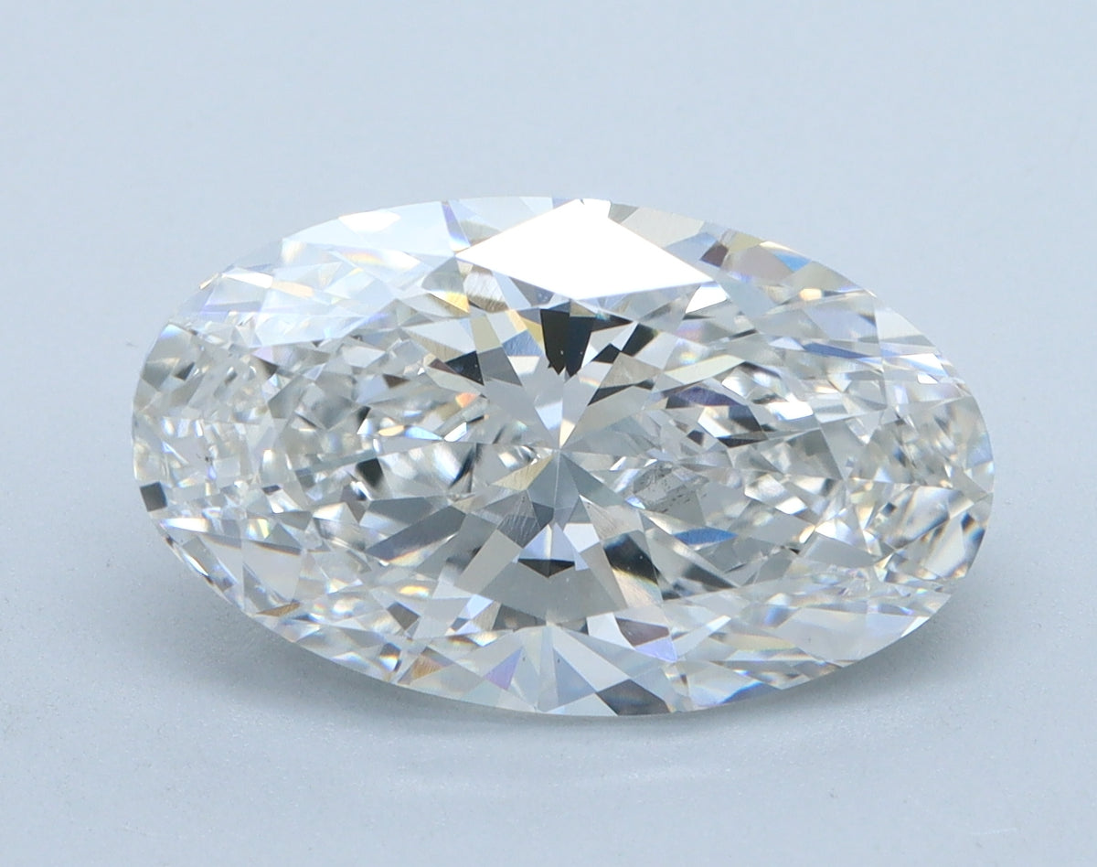 3.58ct Moval, F VS1 — IGI