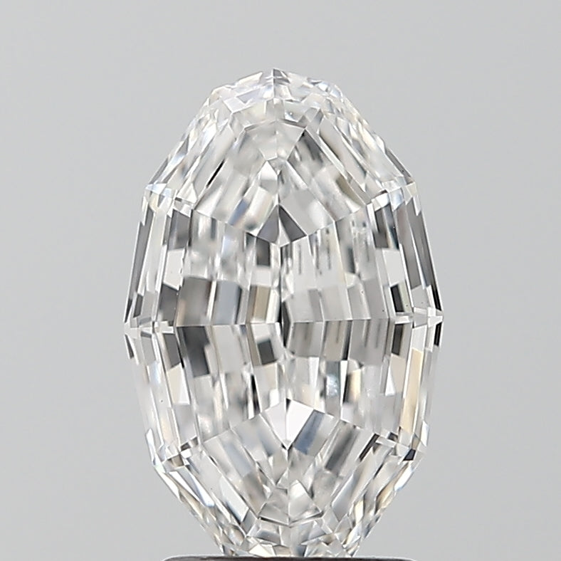 2.08ct Oval Step Cut, D VVS2 — IGI