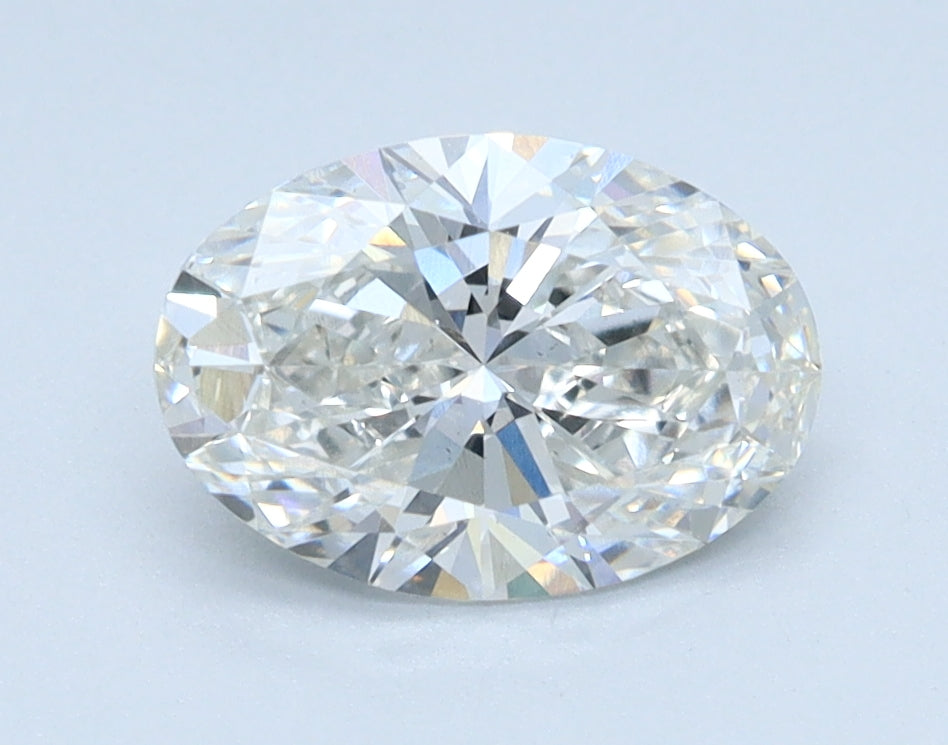 1.09ct Oval, F VS2 — IGI
