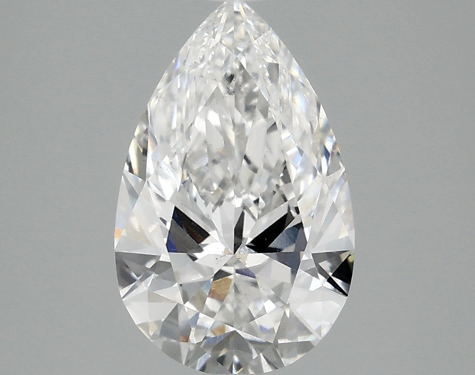 2.1ct Pear, D VS2 — IGI