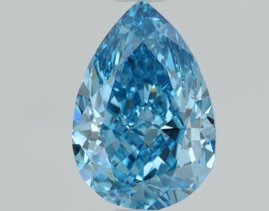 1.54ct Pear Fancy Vivid Blue Lab-Grown Diamond — VS1 | IGI