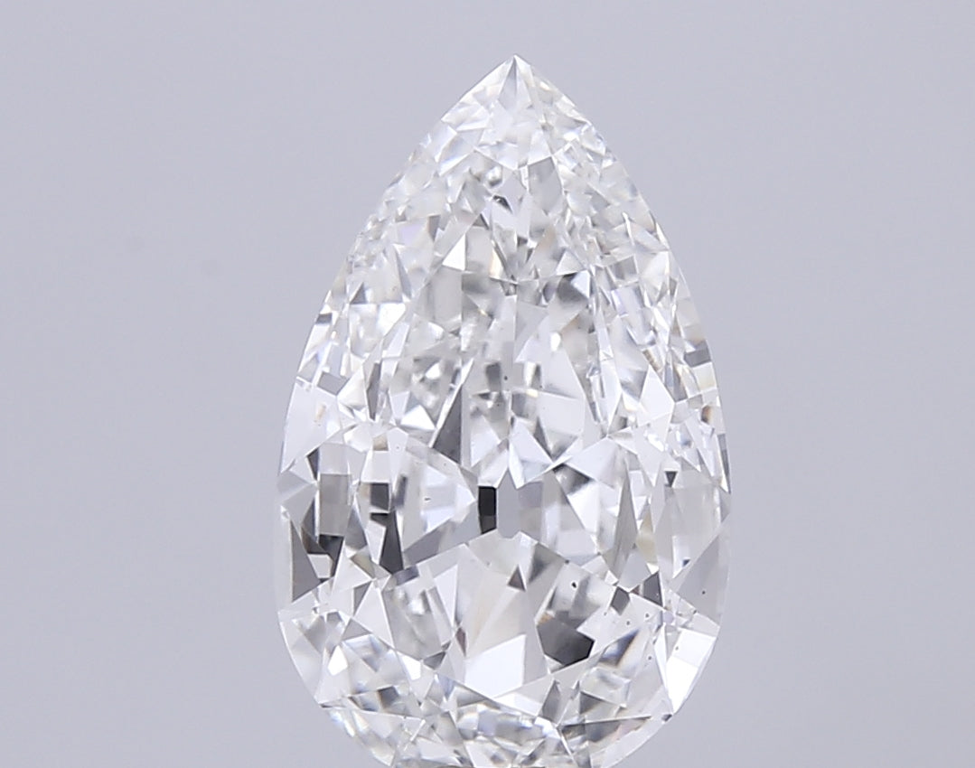 6.03ct Oldmine Pear Lab-Grown Diamond — F VS2, IGI Certified