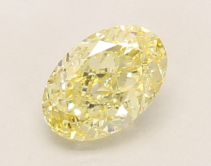 1.10ct Oval Fancy Yellow Lab-Grown Diamond — VVS2 | IGI