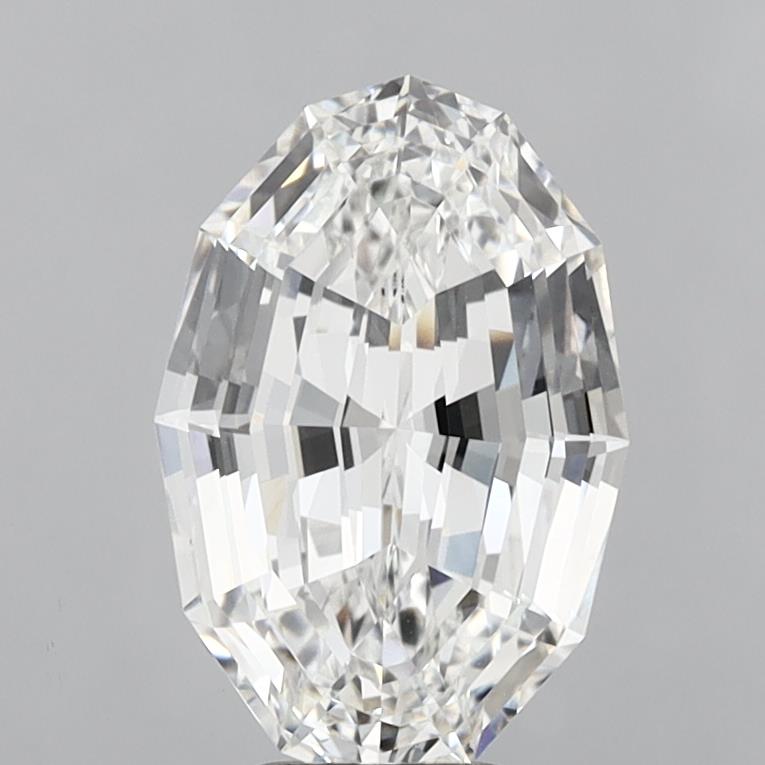 6.09ct Oval Step Cut, E VVS2 — IGI