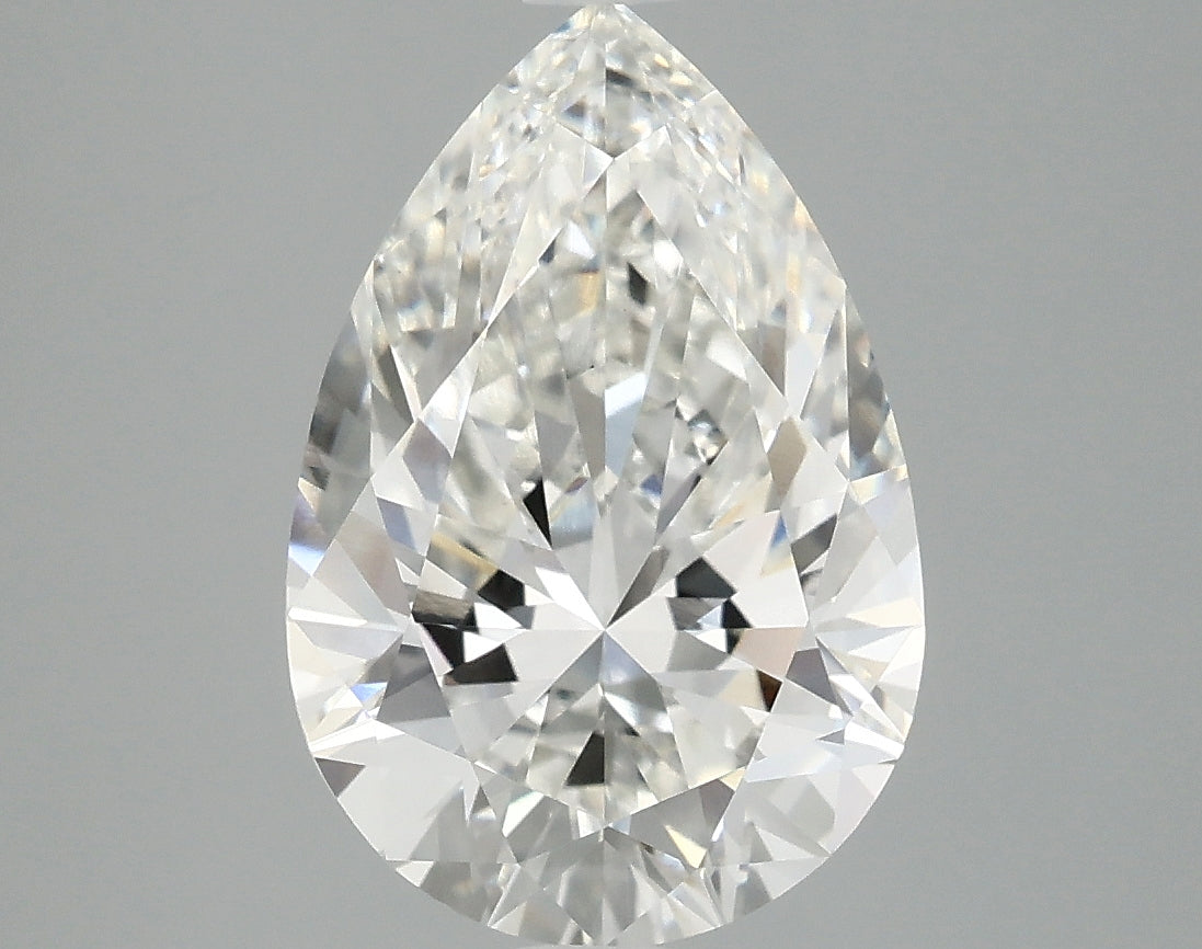3.43ct Pear, F VVS2 — IGI