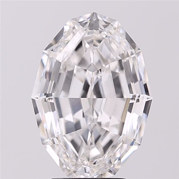 4.71ct Oval Step Cut, F VS1 — IGI