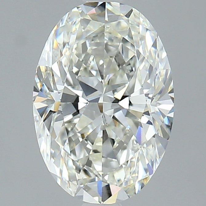 2.0ct Oval Natural Diamond — J SI1, GIA Certified