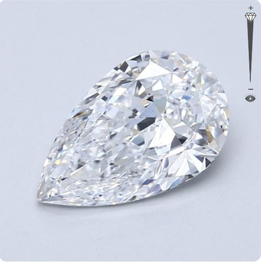 2.02ct Pear Natural Diamond — D VS2, GIA Certified