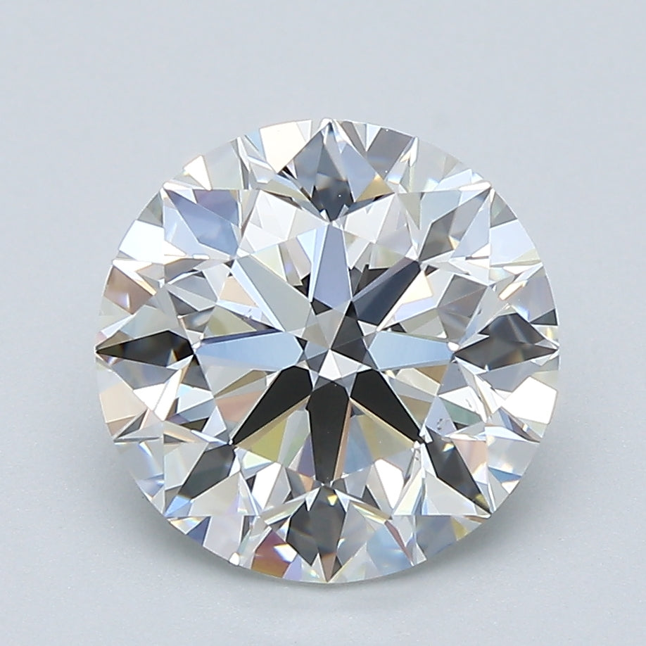 3.01ct Round Natural Diamond — H VS2, GIA Certified