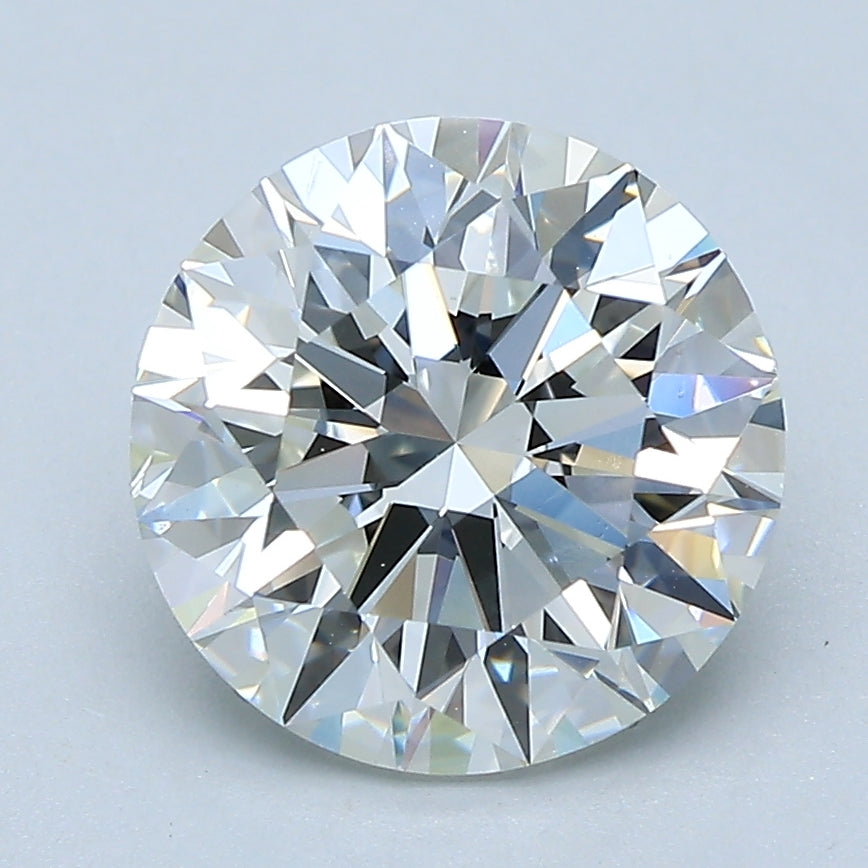 3.01ct Round, H SI1 — GIA