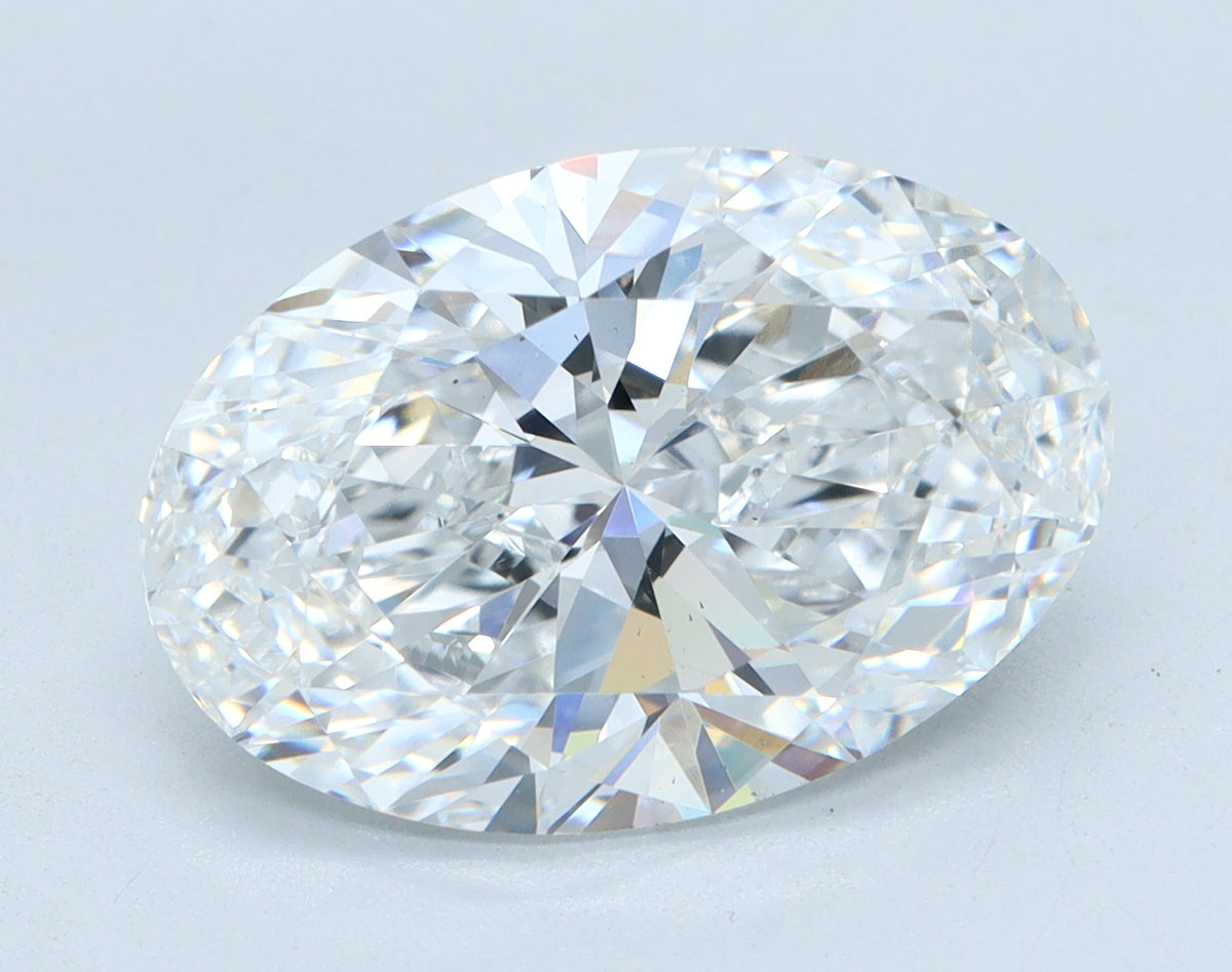 4.57ct Oval, D VS2 — IGI