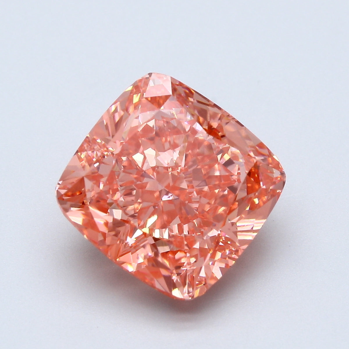 7.21ct Cushion Fancy Vivid Pink Lab-Grown Diamond — VVS2 | IGI