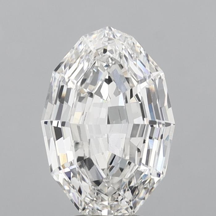 3.73ct Oval Step Cut, F VS1 — IGI