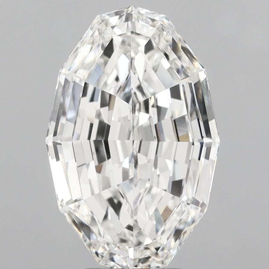 5.07ct Oval Step Cut, F VVS2 — IGI