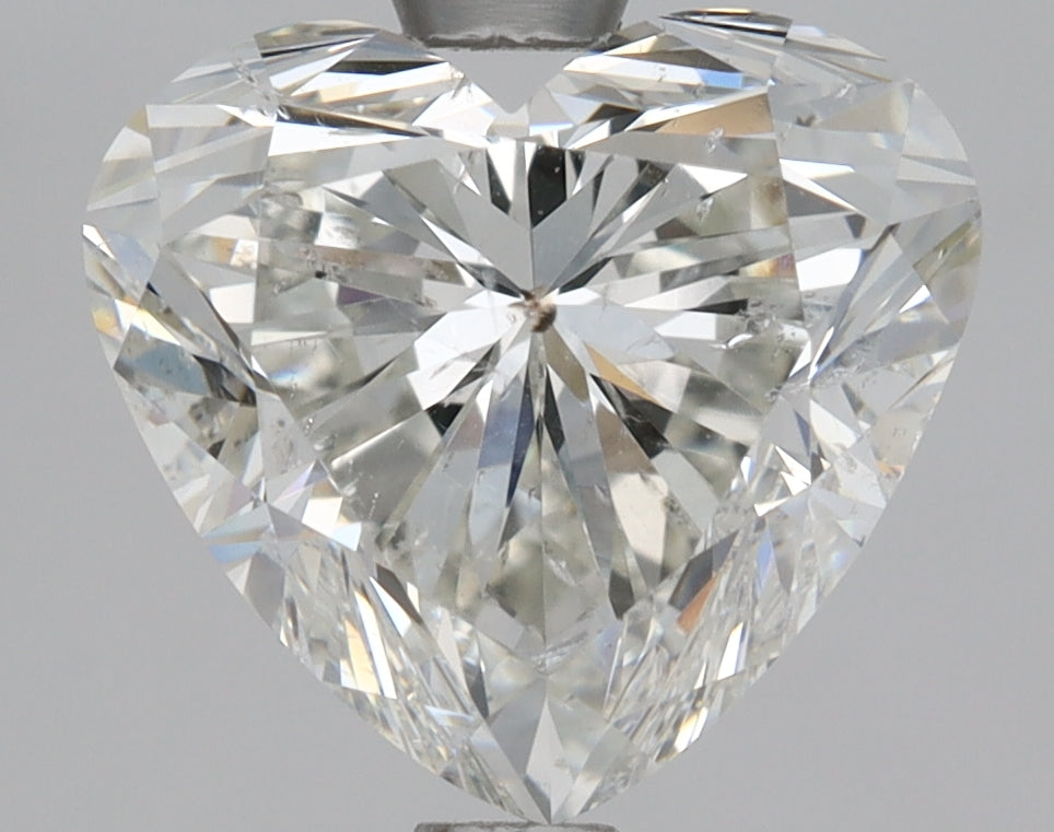 2.0ct Heart Natural Diamond — J SI2, GIA Certified