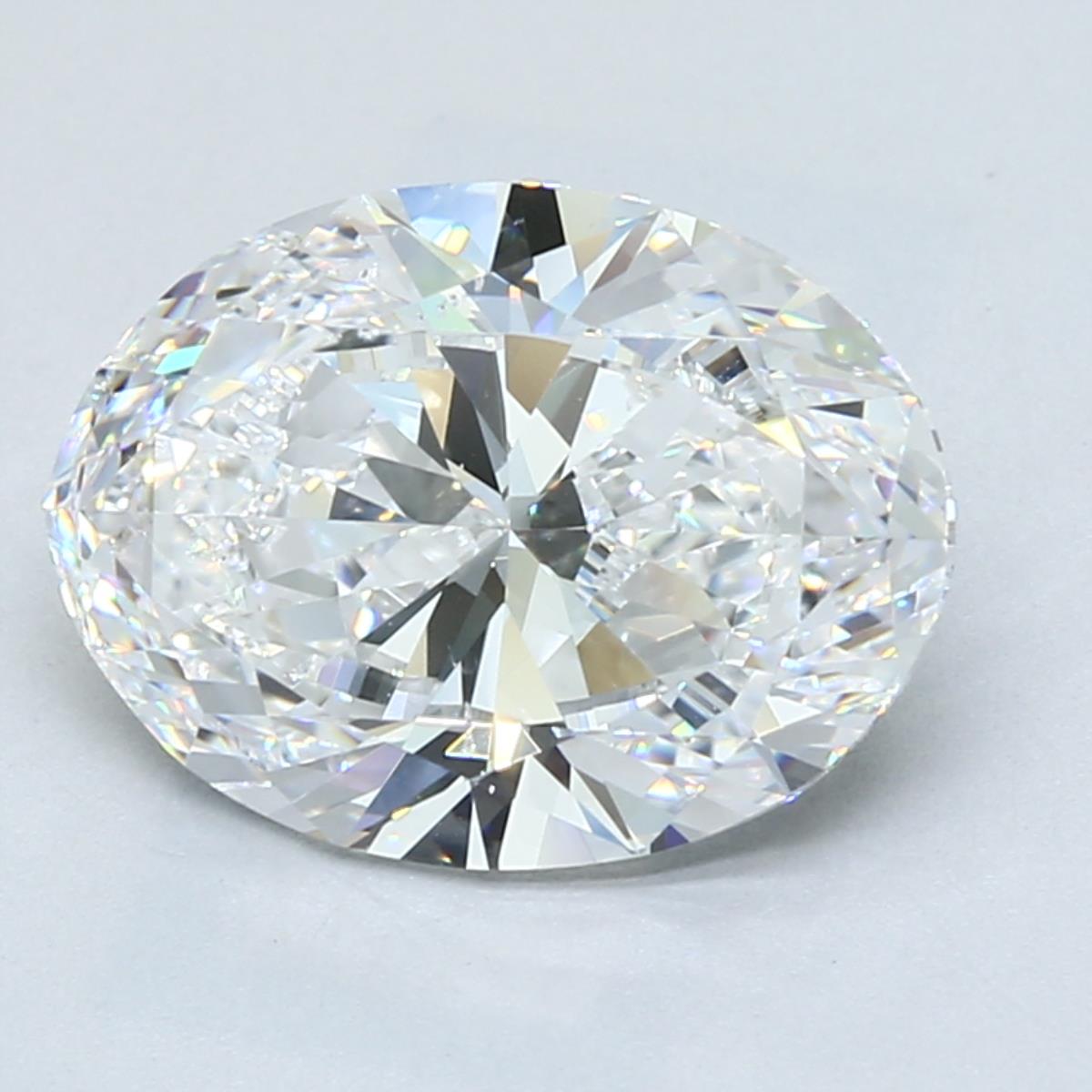 3.8ct Oval Natural Diamond — D SI1, GIA Certified