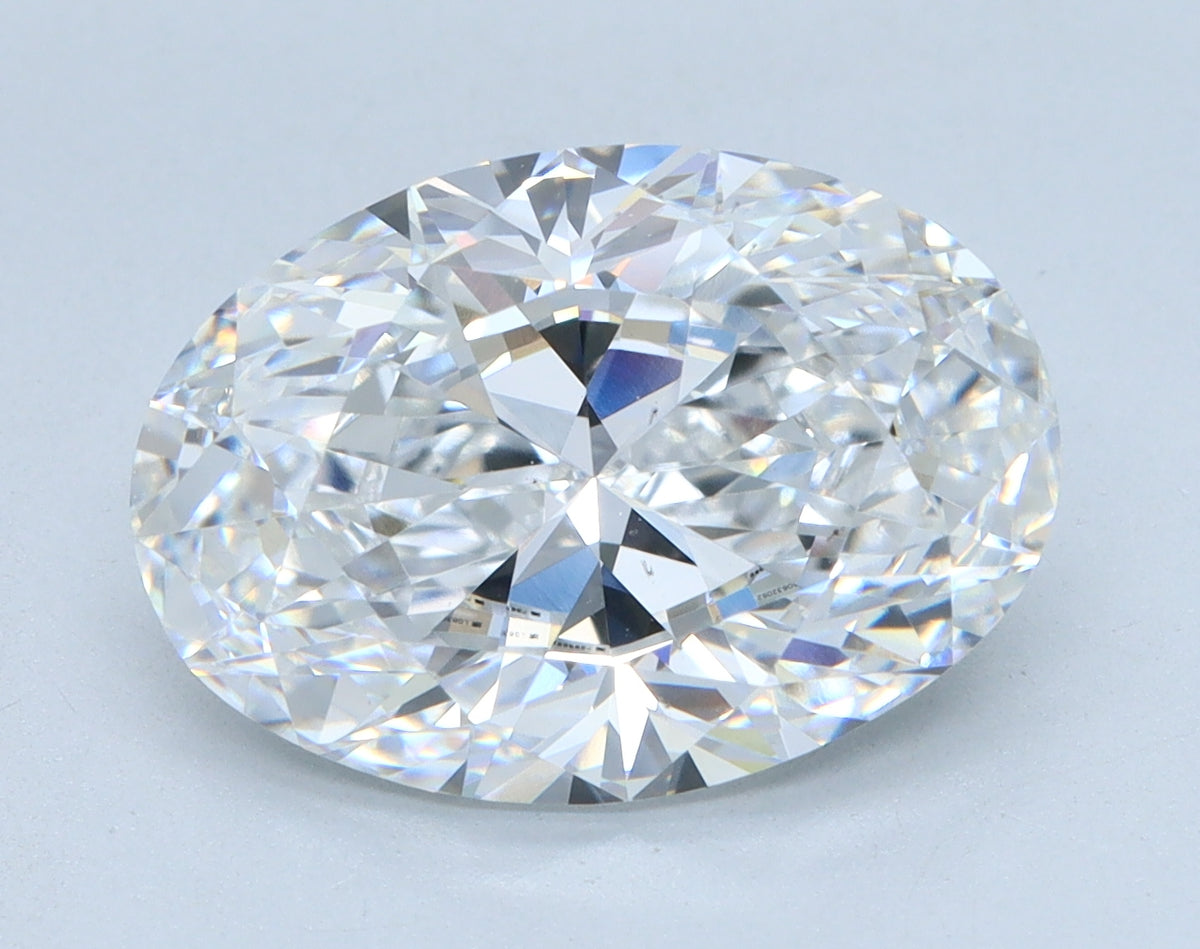 4.09ct Oval Lab-Grown Diamond — D VS2, IGI Certified