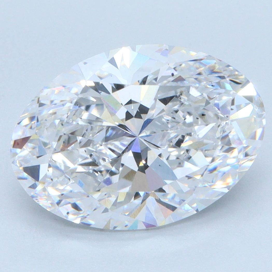 3.81ct Oval, D VS2 — IGI
