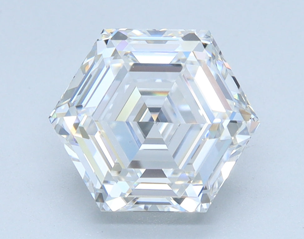 2.05ct Hexagonal, D VVS2 — IGI